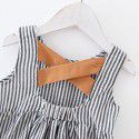 EW foreign trade children's dress 2020 summer new dress stripe back hollow out modeling Baby Girl Skirt 1981