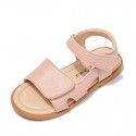 Girls' sandals 2021 summer new little girl simple Princess sandals children's soft soled Velcro shoes