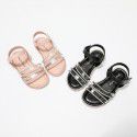 Shining diamond girls sandals 2021 summer new transparent soft bottom princess shoes primary school students ROMAN SANDALS wholesale