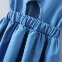 EW foreign trade children's clothing girls vest denim dress 2020 new baby open back waist skirt q153