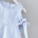 EW foreign trade children's wear spring and summer 2020 new foreign style girl's striped sleeveless butterfly dew back dress q124