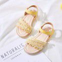 Cross border foreign trade children's shoes girl's sandals 2021 new summer soft soled non slip student sandals children's shoes princess shoes