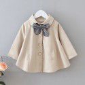 EW foreign trade children's wear 2020 spring and autumn new coat girls' British pure color coat wt62