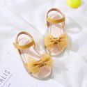 Foreign trade children's shoes girl's sandals summer Korean version Flower Bow Princess leather shoes children's new sandals cross border exclusive supply