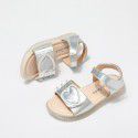Girls' sandals primary school children's shoes 2020 summer new girl love net red shoes princess shoes wholesale