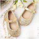 Guangzhou Children's shoes 2019 spring and autumn new Sequin girls' single shoes children's princess shoes shoes Korean version approval