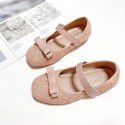 Children's shoes 2020 spring and autumn new girls' middle school students' shoes children's soft sole princess shoes single shoes