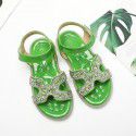 Girls' sandals 2021 summer new children's Diamond Princess Shoes little girl fashion Korean children's shoes wholesale