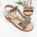 2021 summer new bowknot soft sole girl's sandals diamond princess shoes big children's shoes wholesale