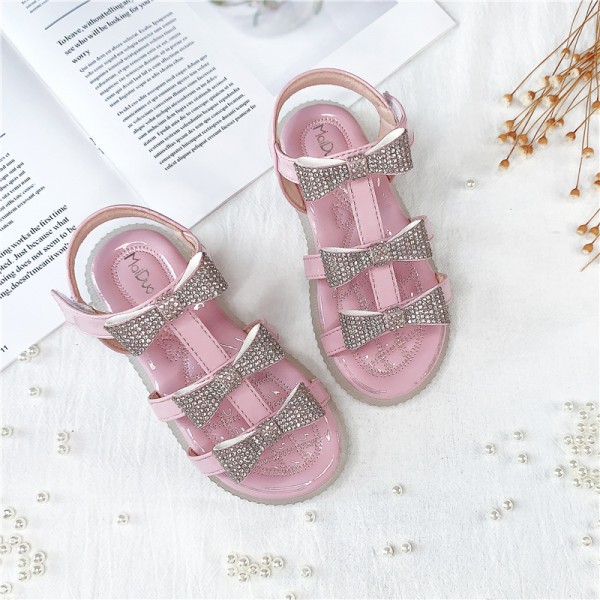 Girls' sandals 2021 new summer children's shoes diamond princess shoes large children's shoes small children's shoes manufacturers wholesale