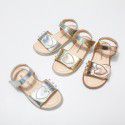 Girls' sandals primary school children's shoes 2020 summer new girl love net red shoes princess shoes wholesale