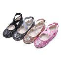 Girls' shoes princess shoes children's single shoes spring and summer 2019 new Korean elastic band Sequin girls' shoes baby shoes