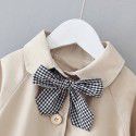 EW foreign trade children's wear 2020 spring and autumn new coat girls' British pure color coat wt62
