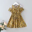EW foreign trade children's summer 2020 new Korean girls leopard print dress Q174