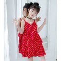 EW foreign trade children's wear 2020 new girls' Polka Dot Dress Q148