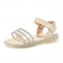 Girls' sandals 2021 new summer princess shoes transparent diamond beach shoes soft sole pink net red shoes wholesale