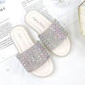 Baby Slippers 2021 summer new children's Diamond Princess Shoes