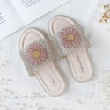 Baby Slippers 2021 summer new children's Diamond Princess Shoes