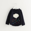 2020 spring and autumn new generation foreign trade children's wear autumn and winter European and American style thick needle cartoon color raindrop knitted sweater