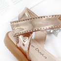 2021 summer new bowknot soft sole girl's sandals diamond princess shoes big children's shoes wholesale