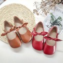 2020 Korean children's shoes girls spring new Korean Fashion Square Top Girls' shoes children's soft sole Princess single shoes