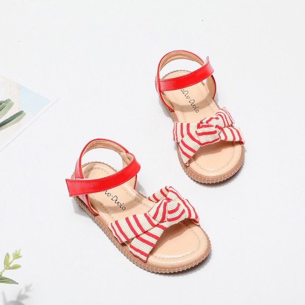 Girls' sandals 2021 summer new little girl bow Princess sandals children's Korean children's shoes wholesale