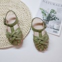 2020 summer new baby ROMAN SANDALS Korean version super fiber leather children's Baotou soft sole walking shoes