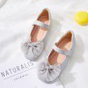 Girls' flat shoes 2021 new children's shoes bow princess shoes cross border e-commerce factory