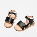 Girls' sandals 2021 summer new little girl simple Princess sandals children's soft soled Velcro shoes