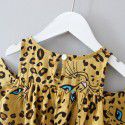 EW foreign trade children's summer 2020 new Korean girls leopard print dress Q174