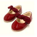 Girls' shoes autumn and winter bowknot painted princess shoes flower children's shoes girls' shoes spring and autumn 2019 Korean children's shoes