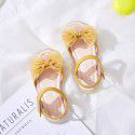 Foreign trade children's shoes girl's sandals summer Korean version Flower Bow Princess leather shoes children's new sandals cross border exclusive supply