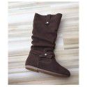Factory direct sales children's leather boots girls plush leather boots Princess boots high boots a hair