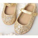 Guangzhou Children's shoes 2019 spring and autumn new Sequin girls' single shoes children's princess shoes shoes Korean version approval