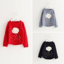 2020 spring and autumn new generation foreign trade children's wear autumn and winter European and American style thick needle cartoon color raindrop knitted sweater