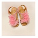 2019 summer new girls' sandals children's fashion flat bottom flower princess shoes open toe versatile shoes children's shoes wholesale