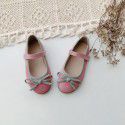 Girls' shoes autumn 2020 new children's fashion soft sole dance shoes little girl bow princess shoes