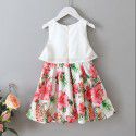 EW foreign trade children's wear 2020 summer new dress girl's bow flower princess skirt q164