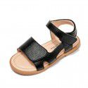 Girls' sandals 2021 summer new little girl simple Princess sandals children's soft soled Velcro shoes