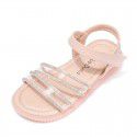 Shining diamond girls sandals 2021 summer new transparent soft bottom princess shoes primary school students ROMAN SANDALS wholesale