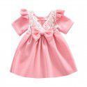 EW foreign trade children's wear 2020 summer new eBay girls' short sleeve lace princess skirt 1933