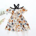 EW foreign trade children's wear children's summer wear 2020 new girl cat dress little girl princess skirt q154