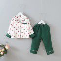 EW foreign trade children's wear girls' autumn home wear two piece 2020 new printed pajamas set tz91