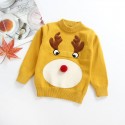 A new EW foreign trade children's clothing autumn winter 2020 cartoon Christmas deer pattern knitted sweater ms06