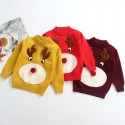 A new EW foreign trade children's clothing autumn winter 2020 cartoon Christmas deer pattern knitted sweater ms06