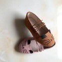 Girls' shoes 2019 spring and autumn new sweet cute cat princess shoes children's single shoes direct sale