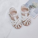 2020 summer new baby ROMAN SANDALS Korean version super fiber leather children's Baotou soft sole walking shoes