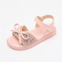 Girls' sandals 2020 summer new diamond princess shoes flash diamond crystal children's net red shoes soft soled girls' shoes