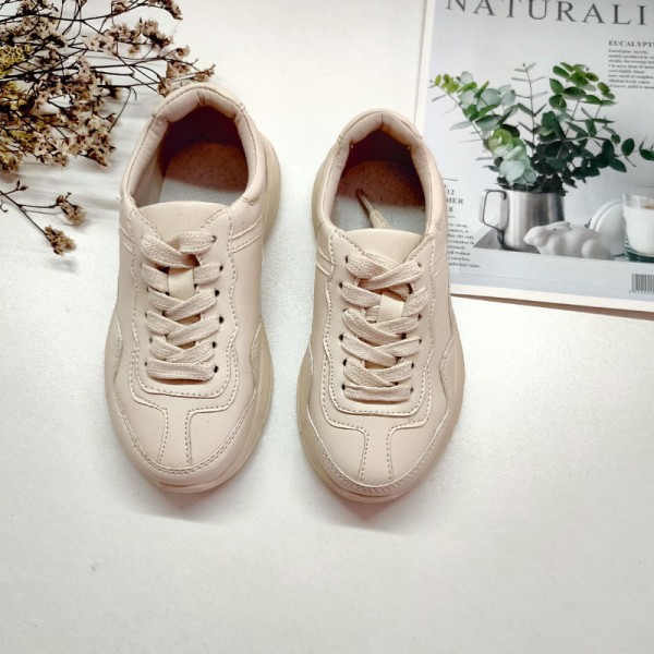 Girls' shoes 2020 new children's cartoon daddy shoes net red boys' and girls' Sports spring and autumn winter children's white shoes