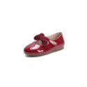 Girls' shoes autumn and winter bowknot painted princess shoes flower children's shoes girls' shoes spring and autumn 2019 Korean children's shoes